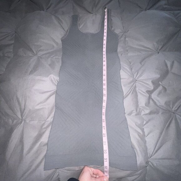 BCBGeneration GRAY PEBBLESTONE TANK BODYCON DRESS MINI SLEEVELESS SIZE XS/S NEW - Picture 9 of 11